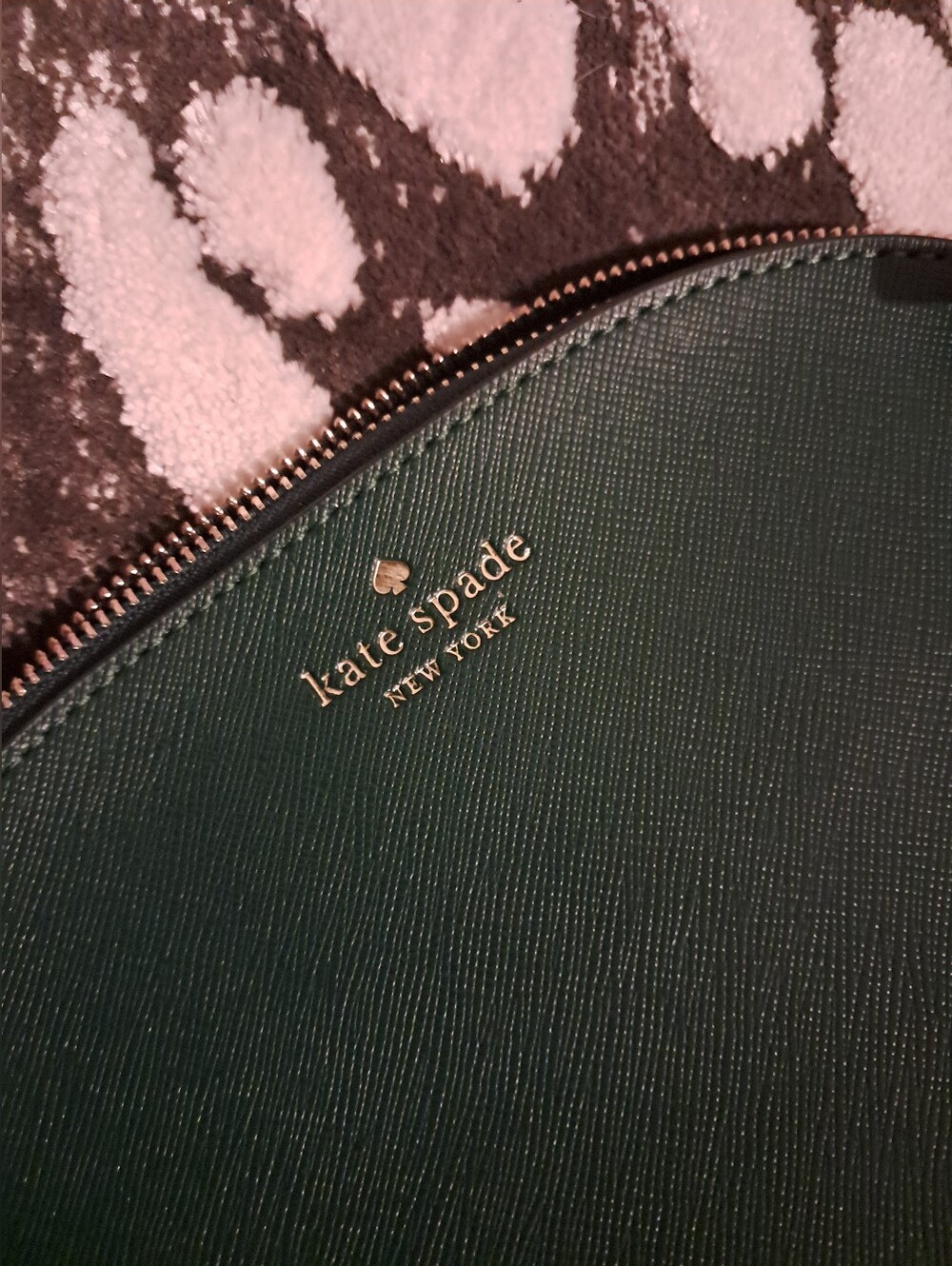 kate spade Deep Green Saffiano Dome Crossbody
